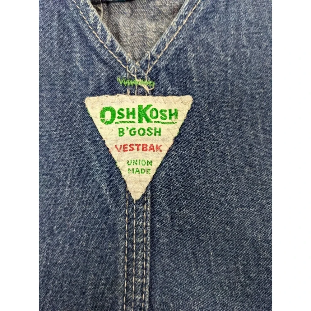 Osh Kosh B Gosh Vestback Kids Toddler Bib Overalls Size See Measurements Blue